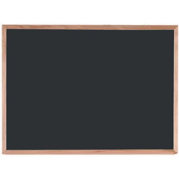 Composition Chalkboard Solid Oak Wood Frame 36